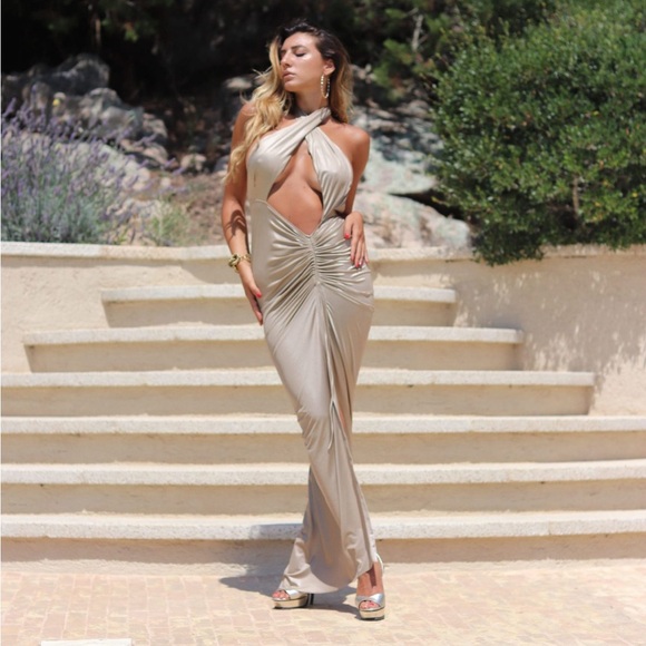 Full Length Halter Dress - Picture 8 of 10